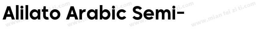 Alilato Arabic Semi字体转换